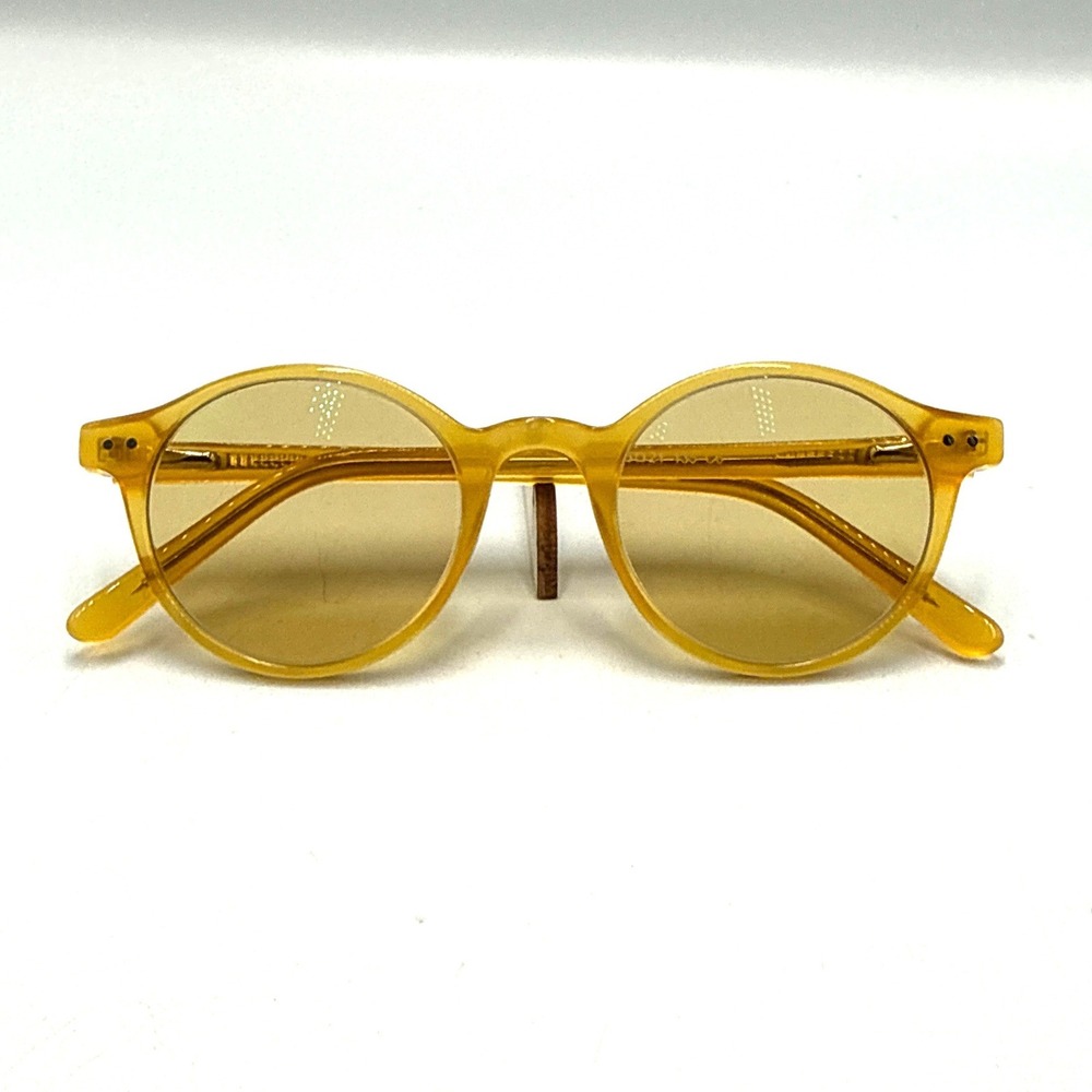 YESLOOK Jardi Round‎ Translucent Amber Yellow Eyeglasses Frames 45-21-135 C6